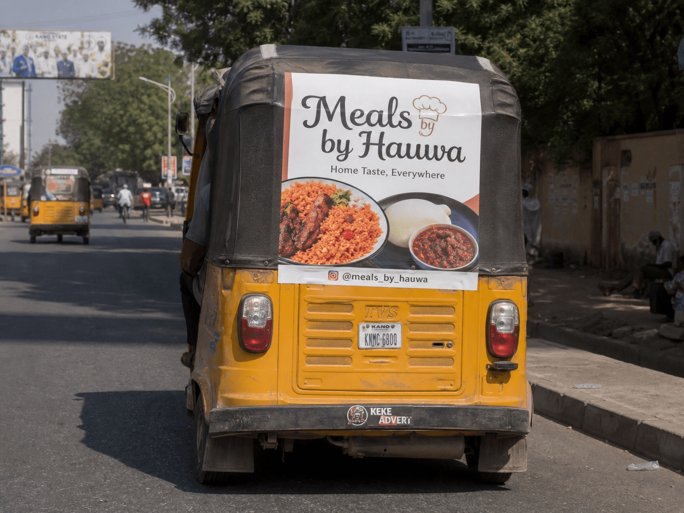 Keke Advert campaign for Meals by Hauwa